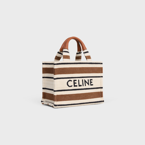 SMALL CABAS THAIS IN STRIPED TEXTILE WITH CELINE JACQUARD MULTICOLOR - Image 2